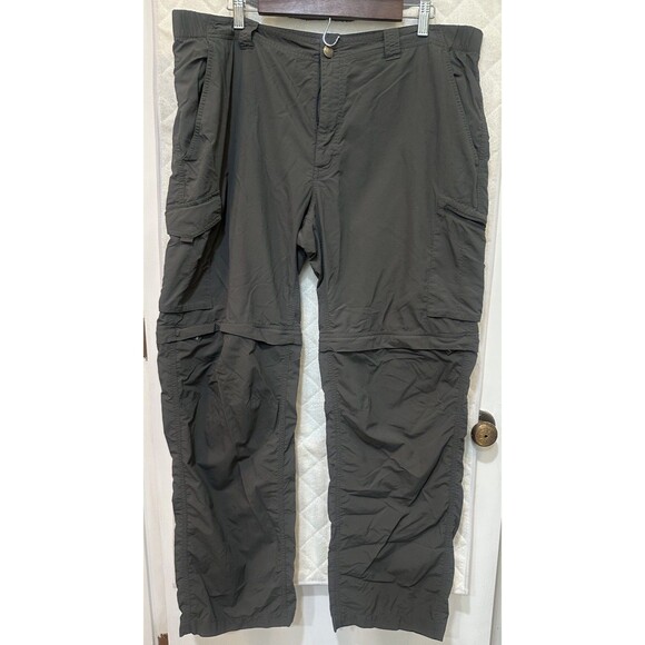 Columbia Convertible Hiking Pants Mens 40x32 Gray Nylon Zip Off Shorts OmniShade - Picture 1 of 3